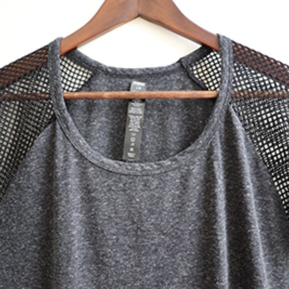 RBX Live Life Active Mesh Top, Black/Charcoal, Large - Picture 3 of 6